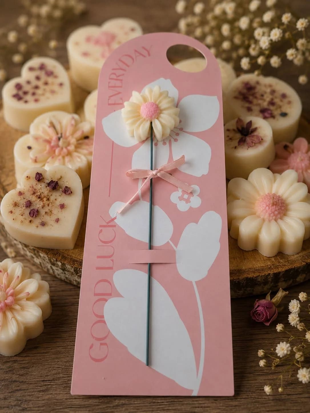 🌸 Fleur parfumée Fraise Rhubarbe 🍓