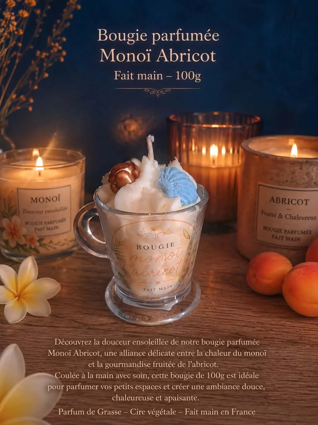 BOUGIE Monoï Abricot