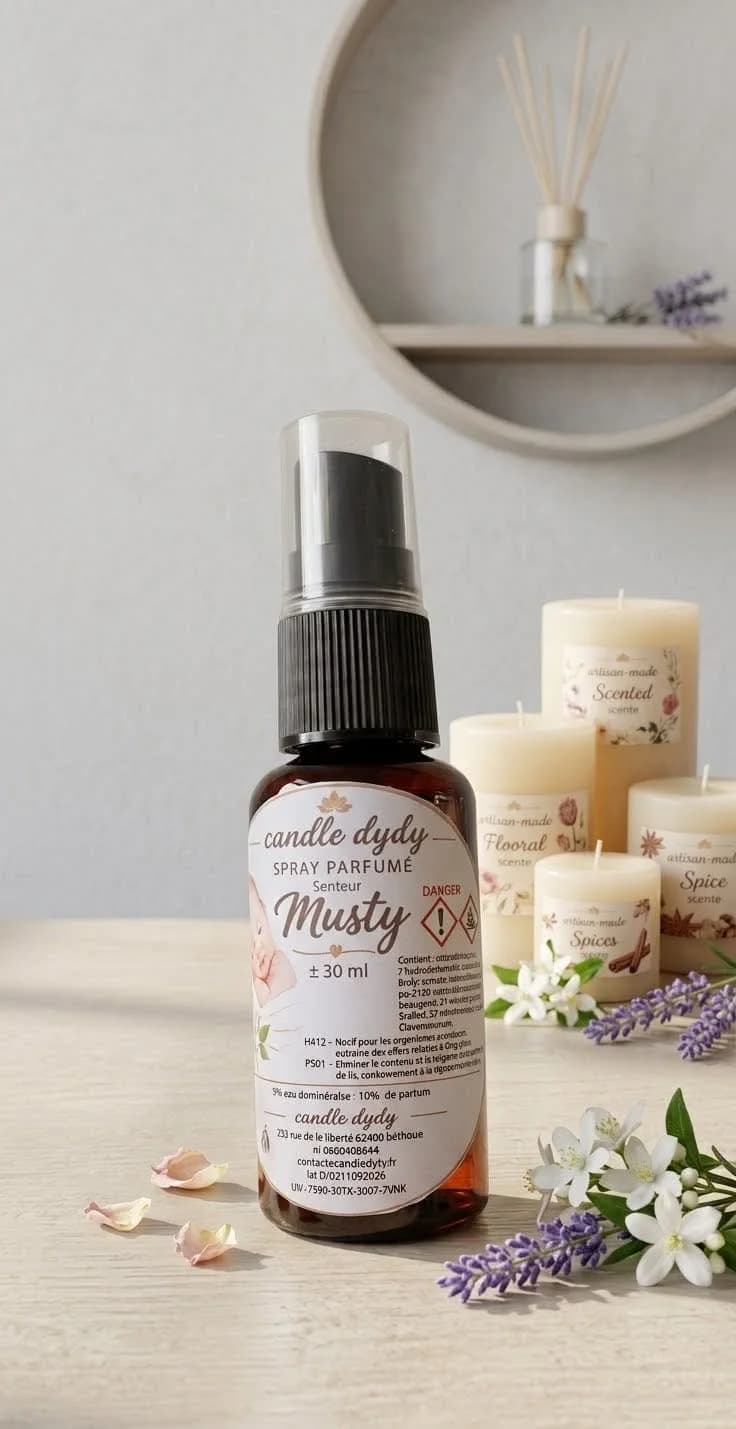 spray d'ambiance senteur musty bébé