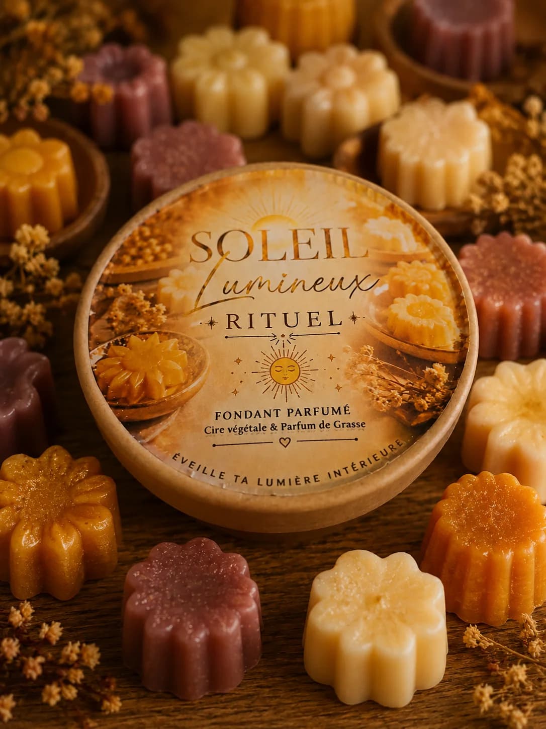 collection ritual pot de fondants parfumé soleil lumineux 90g